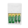 Varta Plug típusú elemtöltő 4 db AA 2100 mAh akkumulátorral, ideális otthoni és irodai felhasználóknak