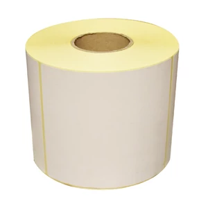 Thermo etikett tekercs 100x100 mm – 600 db-os kiszerelés, fehér színben - Használd raktárban, futárszolgálatnál, gyártásban