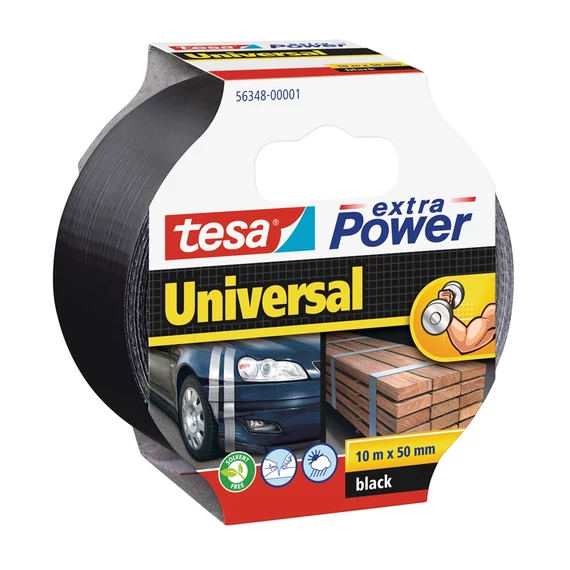 Tesa extra power fekete ragasztószalag 50 mm × 10 m – extrém erős, univerzális javító szalag