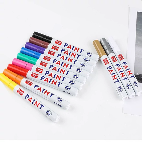 Lila lakkmarker 2-3 mm kerek heggyel – olajbázisú, vízálló, tartós