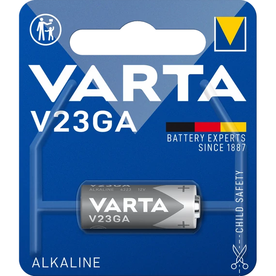 Varta A23 12 V alkáli riasztóelem – V23GA / MN21 típus