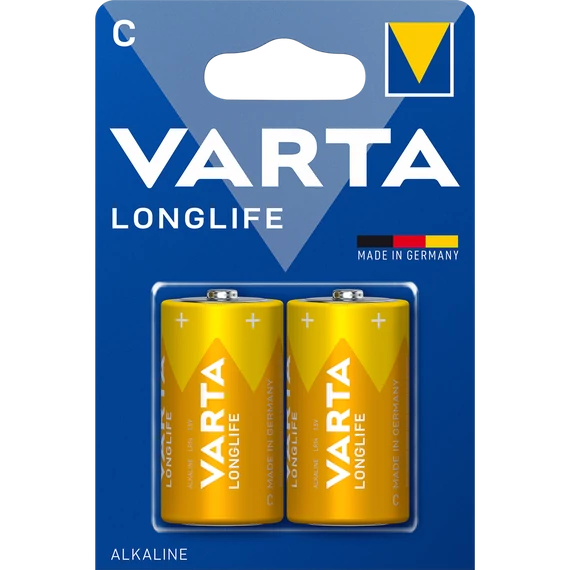 Varta Longlife Power C / Baby LR14 elem intenzív használatra - zseblámpák, rádiók, hordozható eszközök megbízható társa