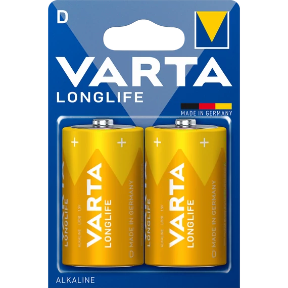 Varta Longlife LR20 D elem ipari és háztartási készülékekhez