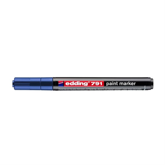Kék Edding 791 lakkmarker 1-2 mm kerek heggyel – prémium ipari és kreatív jelölő