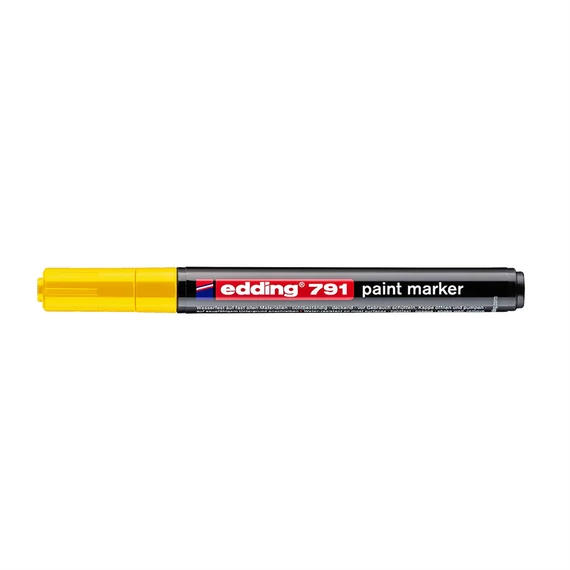 Sárga Edding 791 lakkmarker 1-2 mm kerek heggyel – prémium ipari és kreatív jelölő