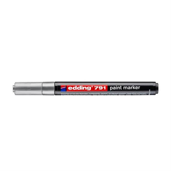 Ezüst Edding 791 lakkmarker 1-2 mm kerek heggyel – prémium ipari és kreatív jelölő
