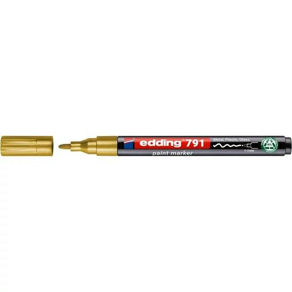 Arany Edding 791 lakkmarker 1-2 mm kerek heggyel – prémium minőségű ipari és kreatív jelölő