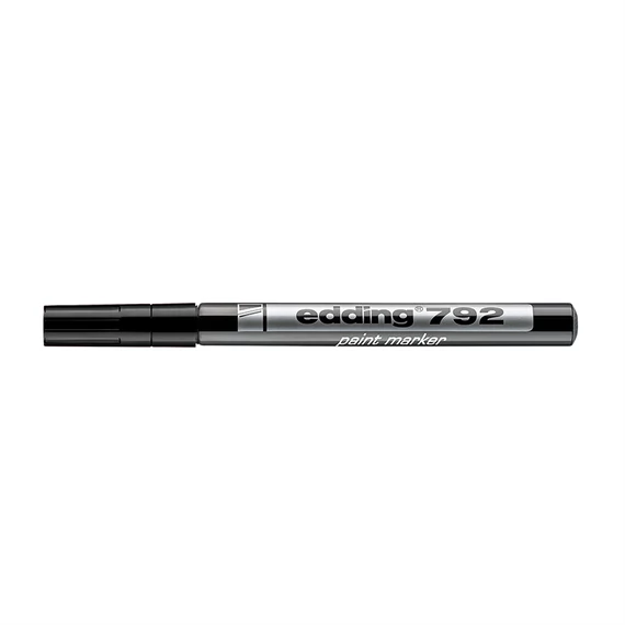 Edding 792 fekete lakkmarker 0,8 mm kerek heggyel – ipari és kreatív jelöléshez