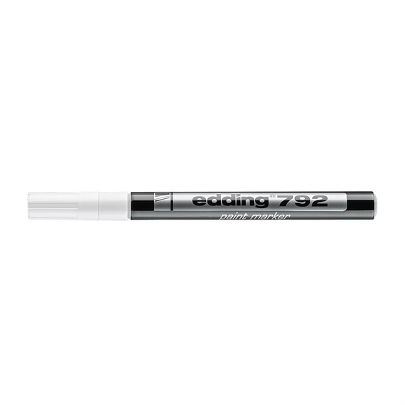 Edding 792 fehér lakkmarker 0,8 mm kerek heggyel – ipari és kreatív jelöléshez