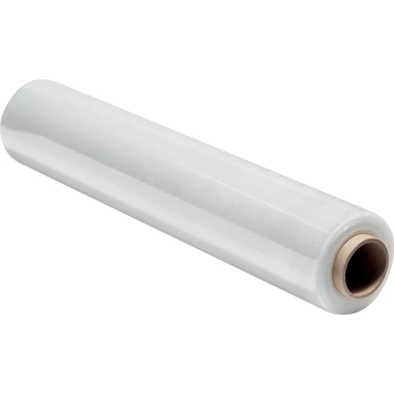 Nyújtható strechfólia 50 cm x 145 m– átlátszó, 23 mikron vastag csomagoláshoz