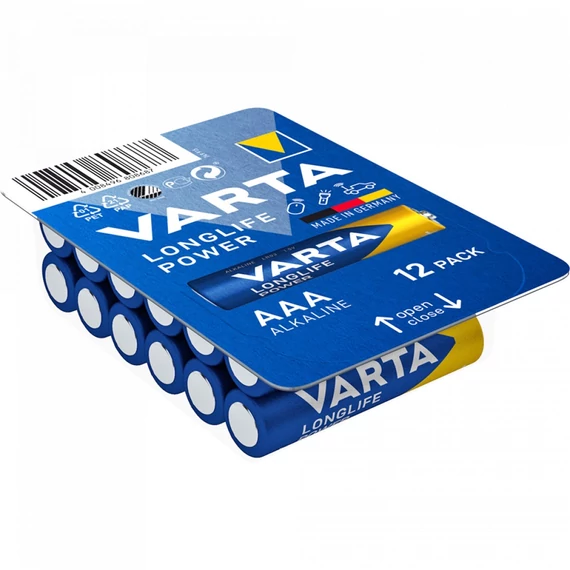 Varta Longlife Power AAA ceruzaelem 12 darabos BigBox csomagban – megbízható energia otthonra és munkára