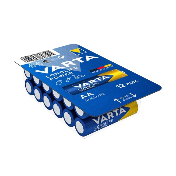 Varta Longlife Power AA ceruzaelem 12 darabos BigBox csomag - órák, távirányítók, LED eszközök, játékok
