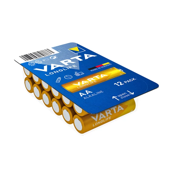 Varta Longlife AA ceruzaelem 12 darabos BigBox csomag – tartós energia, megbízható teljesítmény