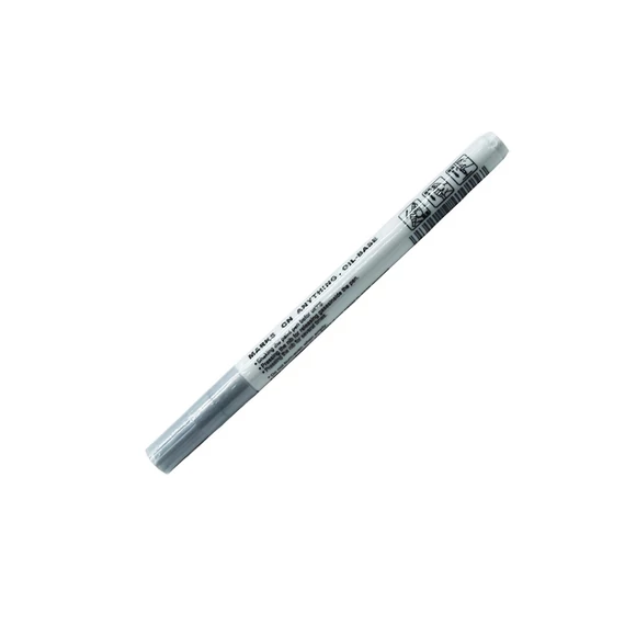 Ezüst lakkmarker 0,8 mm kerek heggyel – ipari és kreatív jelöléshez