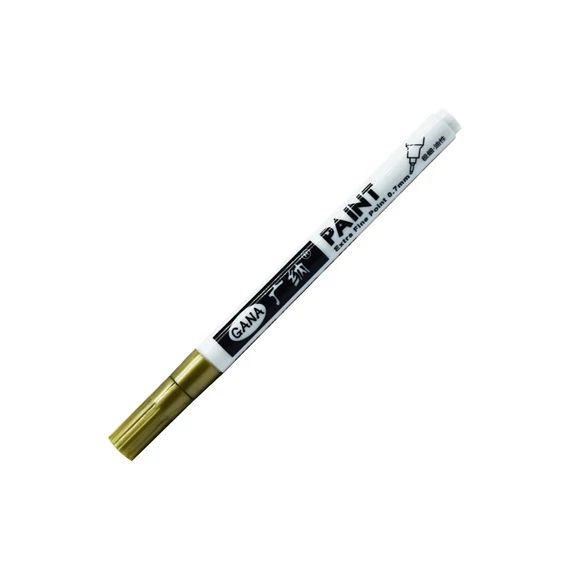 Arany színű lakkmarker ipari, kézműves és otthoni használatra, 0,8 mm írásvastagság