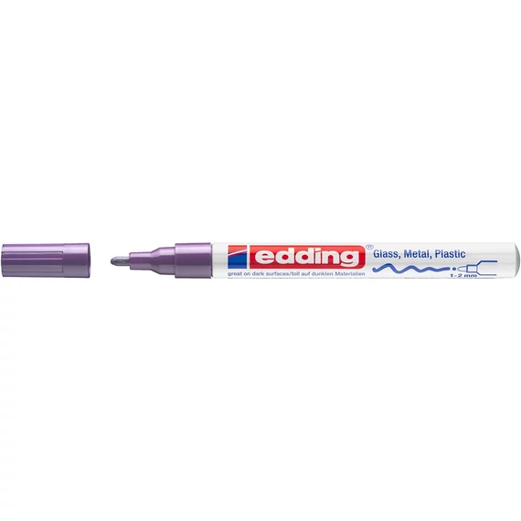 Lila Edding 751 lakkmarker 1-2 mm kerek heggyel – ipari és kreatív jelöléshez