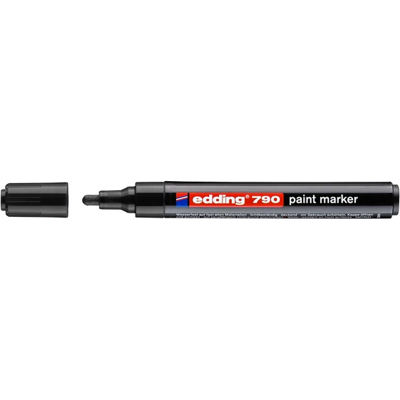 Lakkmarker 2-3mm, kerek Edding 790 fekete - Dekoratív és tartós jelölés
