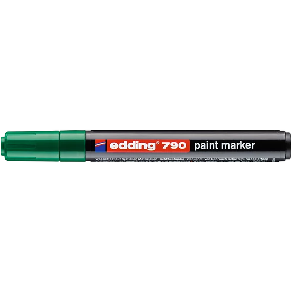 Edding 790 zöld lakkmarker 2-3 mm kerek heggyel – prémium, univerzális jelölő