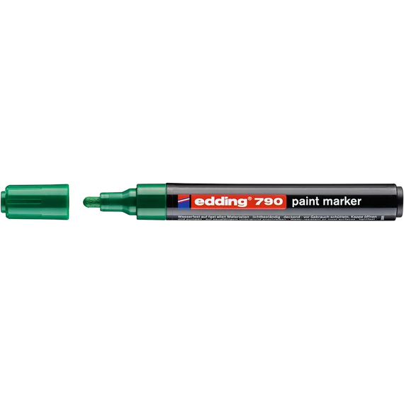 Edding 790 zöld lakkmarker 2-3 mm kerek heggyel, intenzív színű dekorációhoz