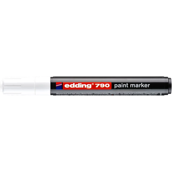 Edding 790 fehér lakkmarker 2-3 mm kerek heggyel – prémium, univerzális jelölő