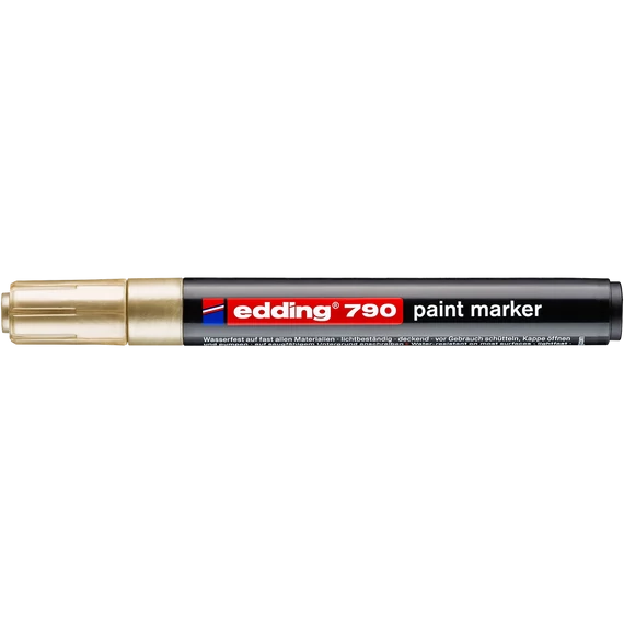Edding 790 arany lakkmarker 2-3 mm kerek heggyel – prémium ipari és kreatív marker