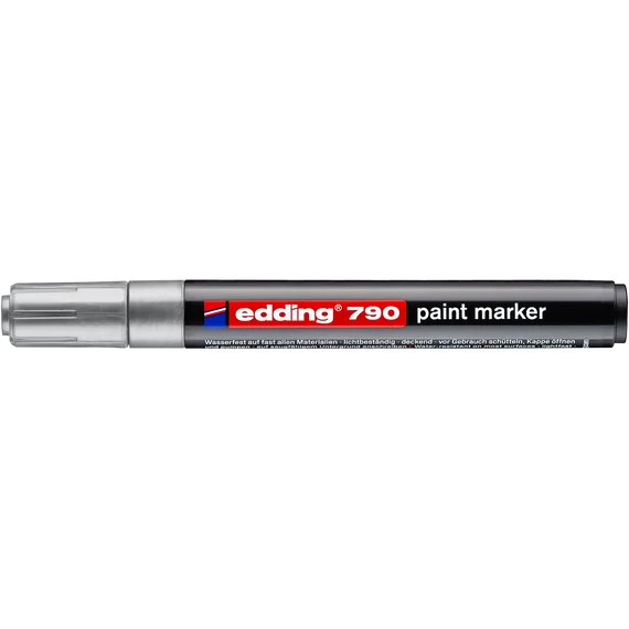 Edding 790 ezüst lakkmarker 2-3 mm kerek heggyel – prémium alkoholbázisú, ipari és kreatív marker