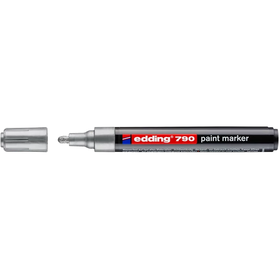 Lakkmarker 2-3mm, kerek Edding 790 ezüst - Dekoratív és tartós jelölés
