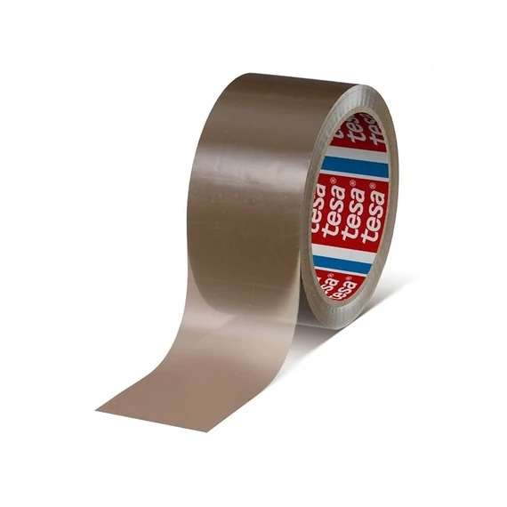 Tesa  barna ragasztószalag 48 mm × 66 m – extra széles, erős, prémium csomagolószalag