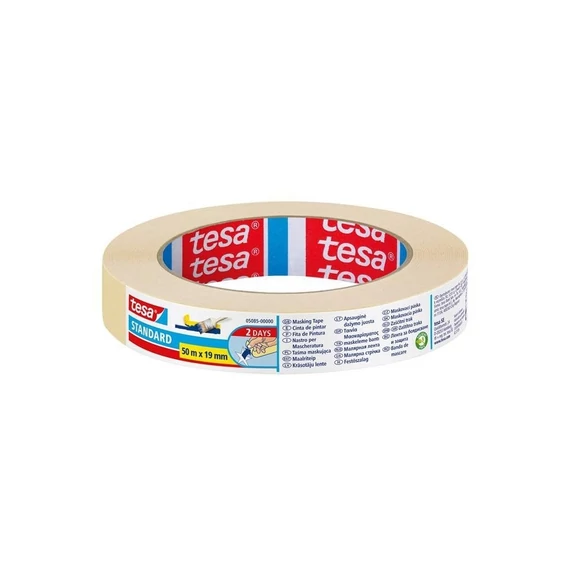 Tesa maszkolószalag 19 mm × 50 m – professzionális festéshez, precíz élfestéshez